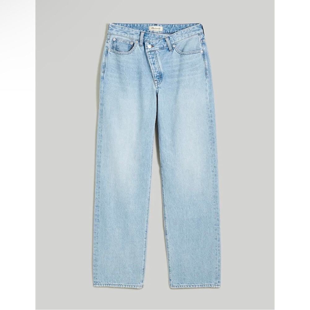 madewell curvy low-slung straight jeans sevilla wash: no689 crosstab edition 28 - Picture 3 of 10